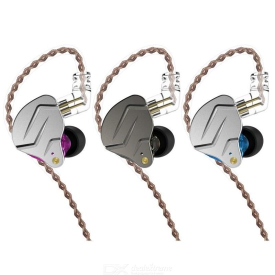 KZ ZSN Pro Metal Earphones 1BA+1DD Hybrid Technology HIFI Bass Earbuds In Ear Monitor Headphones Sport Noise Cancelling Headset - Free shipping - DealExtreme