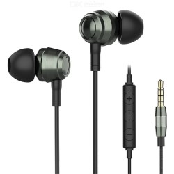 Langsdom  AM100 Metal Hybrid Headsets HiFi Bass Earplugs With Microphones 3.5mm Wired Earbuds Dynamic In-ear Headphones - Free shipping - DealExtreme