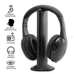 MH2001 Wireless Video Game Headphones with FM Radio for TV PC Smartphone - Free shipping - DealExtreme