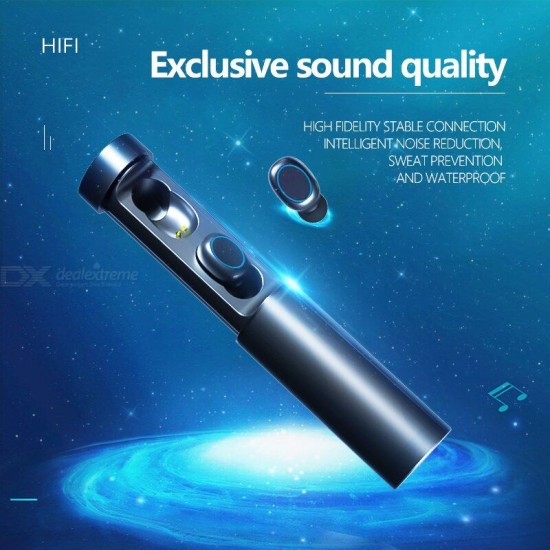 N21 TWS HiFi Bluetooth Headset LED Display Smart Noise Reduction HD Bidirectional Clear Call Sweat-proof And Waterproof - Free shipping - DealExtreme