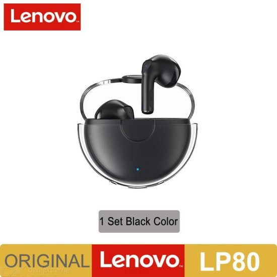 Original Lenovo LP80 Headphone TWS Bluetooth Wireless Earphones Sports Movement Fitness Headset Low Latency Gaming Music Earbuds - Free shipping - DealExtreme