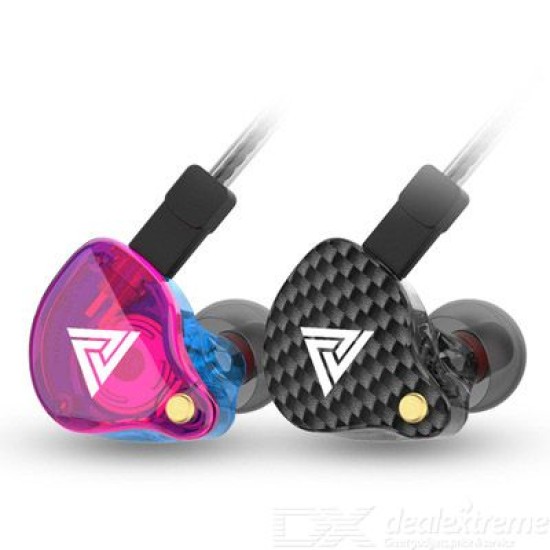 QKZ VK4 ZST Pro Driver Earphone Detachable Cable In Ear Audio Monitors Noise Isolating HiFi Music With Clear Mic - Free shipping - DealExtreme