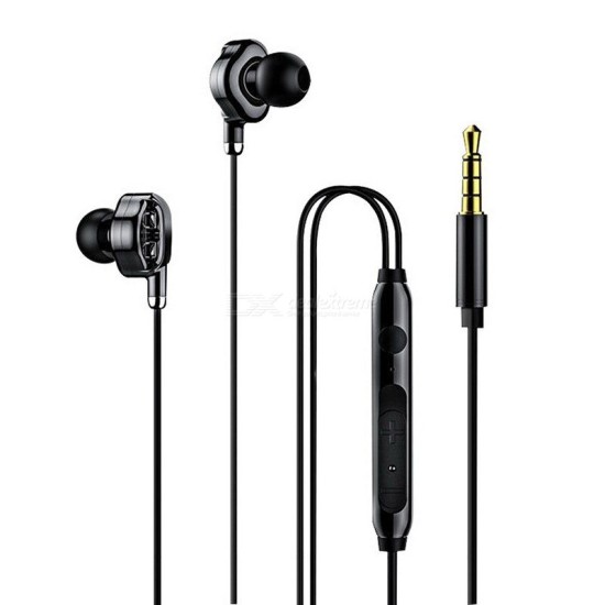 The Aew Quad-core Heavy Bass In-ear Wired Headset With Microphone Adjustable Pitch And Sound Quality Music Game Headset - Free shipping - DealExtreme