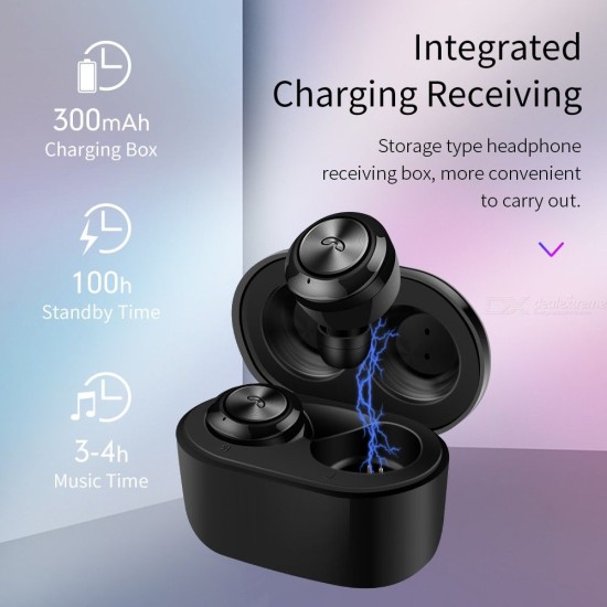 True Wireless Bluetooth Earbuds Mini In-ear Wireless Headphones Bluetooth V 5.0 W/Charging Case - Free shipping - DealExtreme