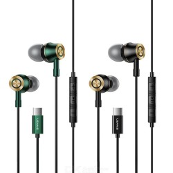 USAMS Digital Signal Type-C Headphone Metal In-ear Wire Control Headphone - Free shipping - DealExtreme