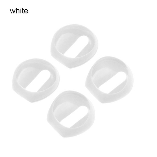 2 Pair Silicone Case Cover Earbud Anti Slip Earphone Tips for Apple AirPods Earpods white