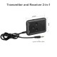 2 in 1 Bluetooth 4.2 Transmitter 3.5mm Audio Wireless Bluetooth Transmitter Receiver Adapter black