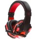 3.5mm Earphone Gaming Headset Gamer Stereo Gaming Headphone with Microphone LED Black and red