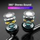 3.5mm Wired Headphones Bass Earbuds Stereo Earphone Music Sport Gaming Headset With Mic White