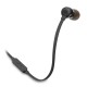 3.5mm Wired Headphones Stereo Music Bass Headset Sports Earphone In-line Control Hands-free with Mic black