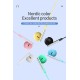 3.5mm Wired In-line Earphones Subwoofer Headphones Semi-in-ear Earbuds With Microphone Calling Headset yellow