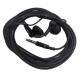 3m Long Wires Headphone Clear Bass Earbuds Ergonomic Monitoring Headset Music Earphones Black