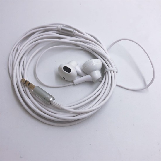 3m Long Wires Headphone Clear Bass Earbuds Ergonomic Monitoring Headset Music Earphones White