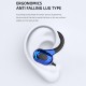 5.2 Bluetooth-compatible Wireless Earphone Waterproof Subwoofer Sports In-ear Headphone black+green