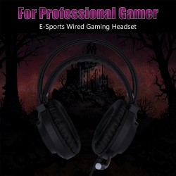 7.1 Head-mounted Headphones Surround Sound Usb 3.5 Mm with Cable and Optical Rgb for Tablet / Pc /xbox / Ps4 3.5MM+USB interface