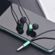 A08 In-ear Wired Headset Hifi Bass Tuning Calling Music Headphone Wire-controlled Microphone Gaming Earplugs Gun Color