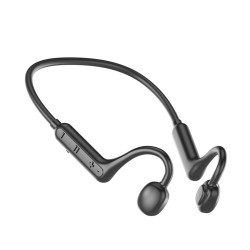 Air Conduction Headset  Bluetooth 5.1 In-ear Stereo Headphones Waterproof Sports Earphones black