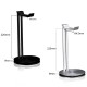 Aluminum Earphone Hanger Headset Holder Headphone Bracket Desk Display Stand Silver