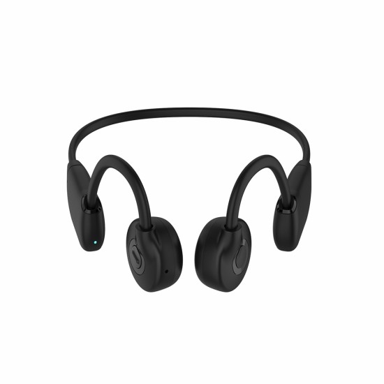 Bh328 Bone Conduction Headset 32G Memory Bluetooth 5.3 Waterproof Outdoor Sports Riding Earphone Black