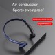 Bl03 Bone Conduction Headset Hanging Ear Wireless Bluetooth 5.2 Stereo Music Sports Earphone Black