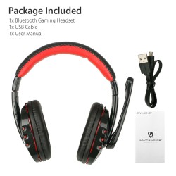 Bluetooth Wireless Gaming Headset for Xbox PC PS4 with Mic LED Volume Control As shown