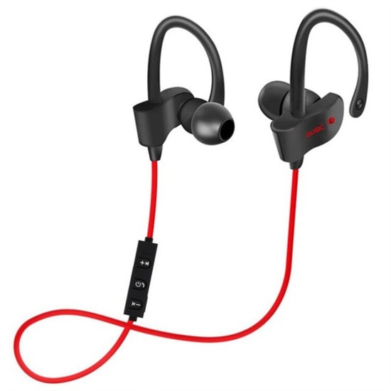 Bluetooth-compatible 4.1 Wireless Earphones In-ear Stereo Dual Earbuds Sports Headphones bright red