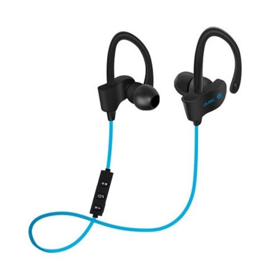 Bluetooth-compatible 4.1 Wireless Earphones In-ear Stereo Dual Earbuds Sports Headphones candid blue