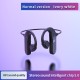 Bluetooth-compatible 5.0 Bone Conduction Headphone Led Digital Display Wireless Ear-mounted Sports Waterproof Headset black