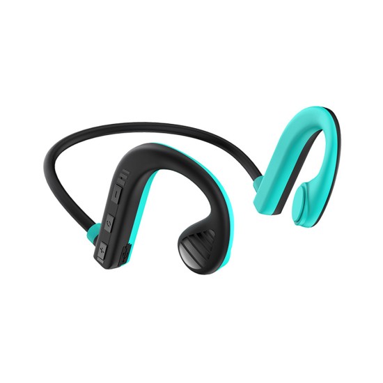 Bone Conduction Headset Bluetooth 5.2 Waterproof Sweatproof Stereo Wireless Sports Earphone W10 Black Blue