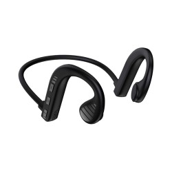 Bone Conduction Headset Bluetooth 5.2 Waterproof Sweatproof Stereo Wireless Sports Earphone W10 Black