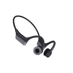 Bs01 Bone Conduction Headphones Wireless Bluetooth 5.0 Stereo Earphone Waterproof Sports Headset Black