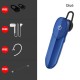 D16 Car Wireless Bluetooth-compatible  5.0  Earphones Mini Business Large-capacity Car Driving Headset Earbuds With Microphone blue