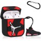 Earphone Protective Case for Airpods 1/2/3 Silicone Shell Storage Box Cartoon Gym Shoes Design Fashion Cover red_For Airpods 1 / 2