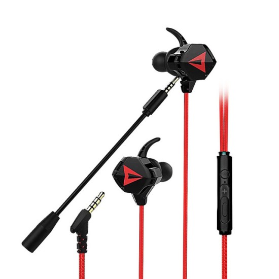 Eat Chicken Gaming Earphones Stereo PC Bass with Mic Wired Vibration Games Headphoe PUBG Earphones  As shown