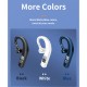 F19 Headset Digital Display  Bluetooth 5.2 Noise Reduction Unilateral Hanging Ear Wireless Sports Earphone White