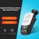 F960 Smart Bluetooth Headset 1-to-2 Telescopic Wireless Clip-on Earphone Handsfree Earbuds Black and Silver