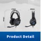 G15 Wired RGB Colorful Gaming Computer Earphones Headset Sport Waterproof Earphones Black