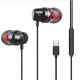 G2 Ergonomic Headset Type-c Subwoofer In-ear Wired  Control  Headset With Built-in High-definition Microphone Black