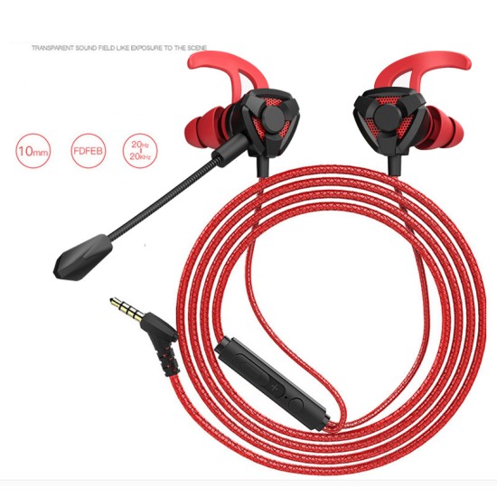 Gaming Earphone For Pubg PS4 CSGO Casque Games Headset 7.1 With Mic Volume Control PC Gamer Earphones G9 red