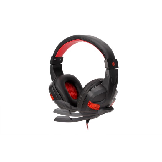 Gaming Headset Deep Bass Stereo Computer Game Headphones with Microphone LED Light red light