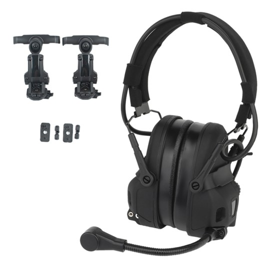 Gen 6 Communication Headset Head Mounted Noise Reduction Headset Silicone Earmuffs (no Pickup) green