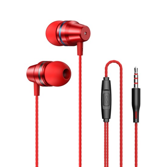 In-ear Headphones Bass Magic Sound Hi-fi Music Sport Earbuds Earphone Universal Red