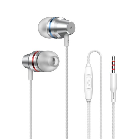 In-ear Headphones Bass Magic Sound Hi-fi Music Sport Earbuds Earphone Universal Silver