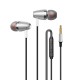 In-ear Headset Wire-controlled Smart Call Earphone with Microphone All-metal Bass Music Headphones for Android V1 Red