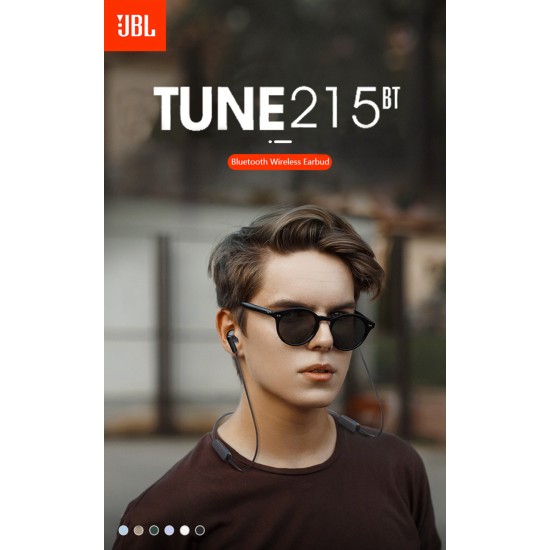 Jbl Tune215bt Wireless Bluetooth-compatible Headphones Semi-in-ear 5.0 Transmission Type-c Fast Charging Earphone black