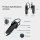 K200 Wireless Bluetooth Headset Ergonomic Music Earphone Single Hanging Ear Earbuds White