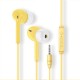 K23 Macaron Color In-ear Wired Phone Headset With Mic 3.5mm Universal Wire-control Earphone Earbuds (k23) green