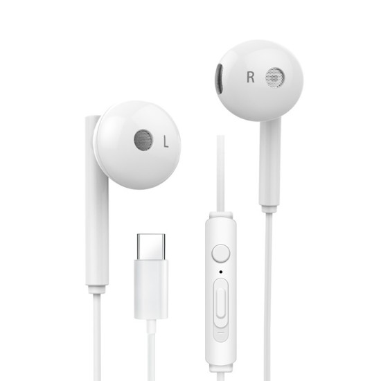 K29 Portable Wired  Headset Earbuds In-ear Earphone With Microphone Universal For Android Earphone White