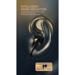 K56 Bluetooth Earphones Carbon Fiber Pattern Lavalier Retractable Cable Smart Sports Single Headset Golden