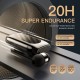 K56 Bluetooth Earphones Carbon Fiber Pattern Lavalier Retractable Cable Smart Sports Single Headset Golden